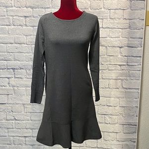 Light Gray Long Sleeve Skirted Dress ( No Tags )